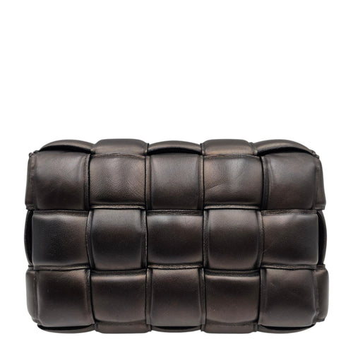 Padded Cassette 25cm  Black Crossbody Bag in Calfskin Silver hardware CL2603-19866 1