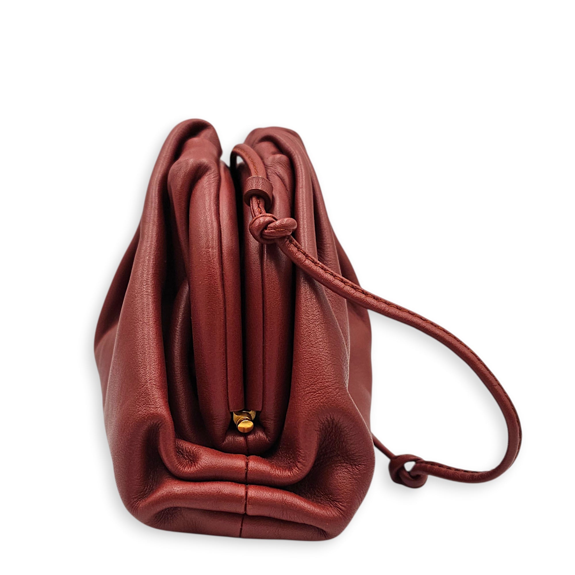 Mini Pouch Brick Crossbody Bag in Nappa Leather Gold hardware CL2603-19868 3