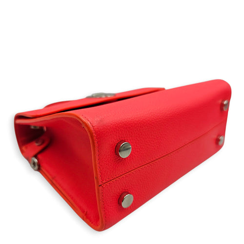 Diorever Neon Orange Top Handle Bag in Calfskin Silver hardware CL2603-19882 11