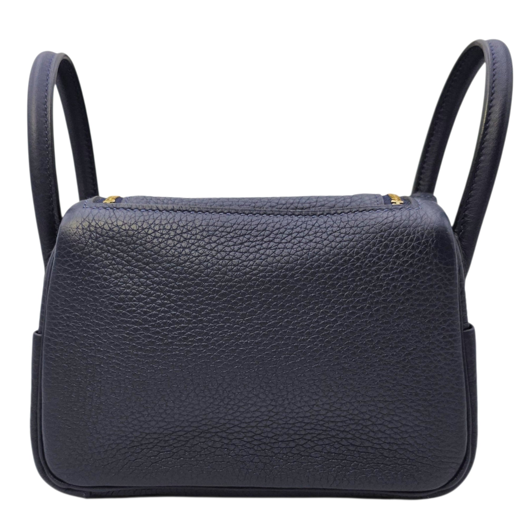 Lindy Mini Blue Nuit in Clemence Gold hardware