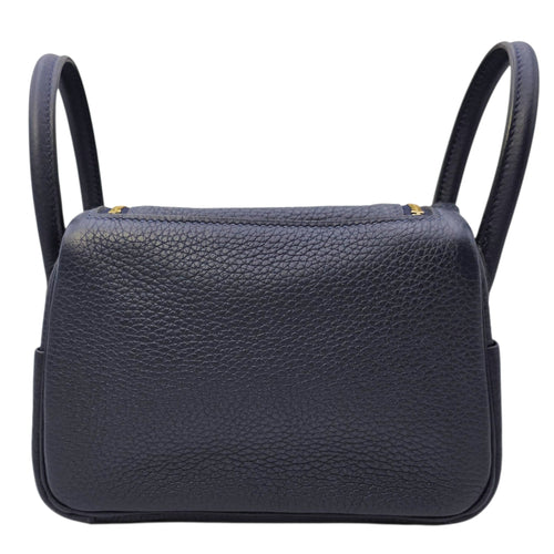 Lindy Mini Blue Nuit in Clemence Gold hardware