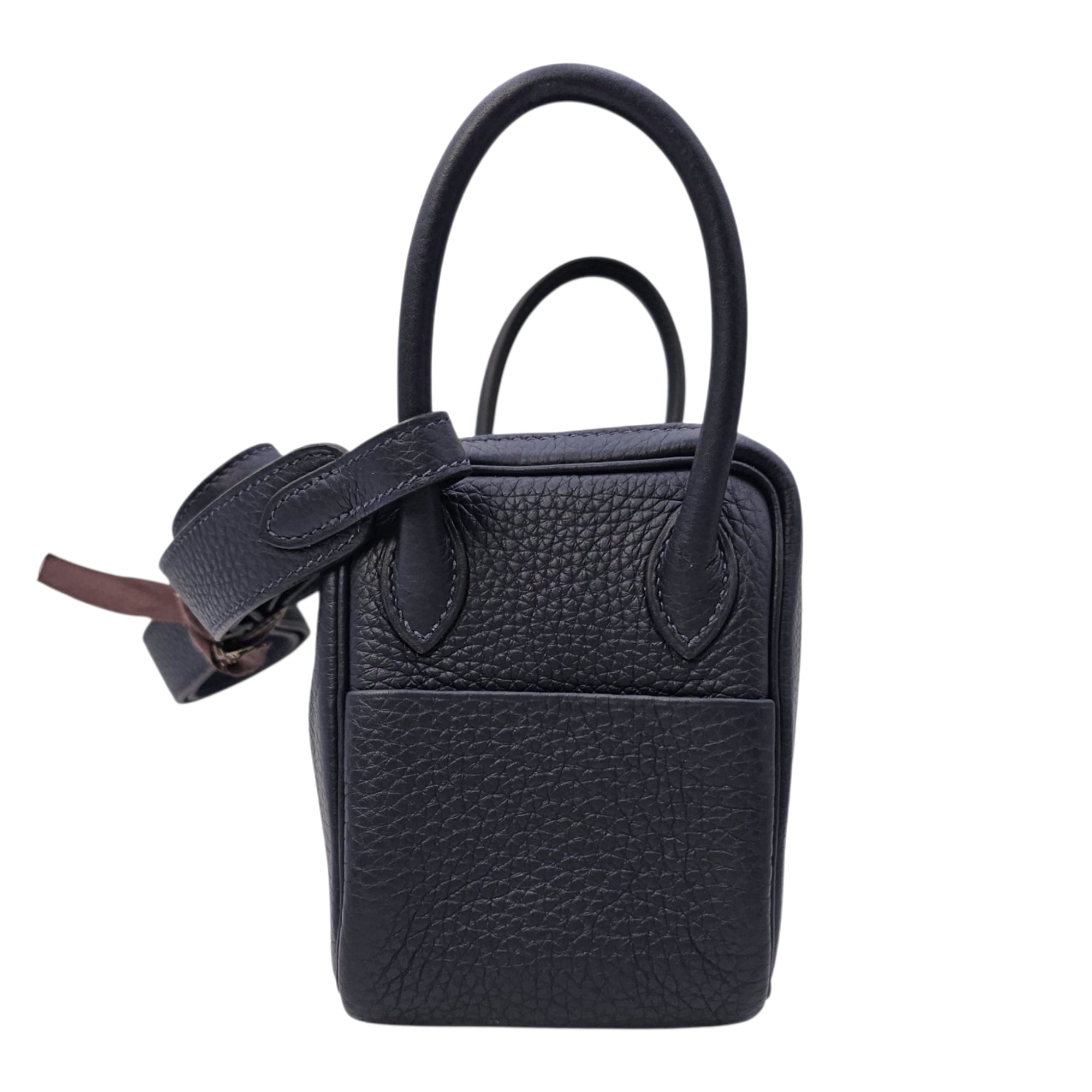 Lindy Mini Blue Nuit in Clemence Gold hardware