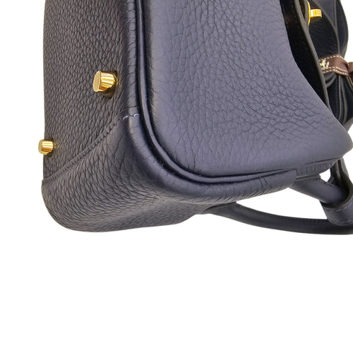 Lindy Mini Blue Nuit in Clemence Gold hardware