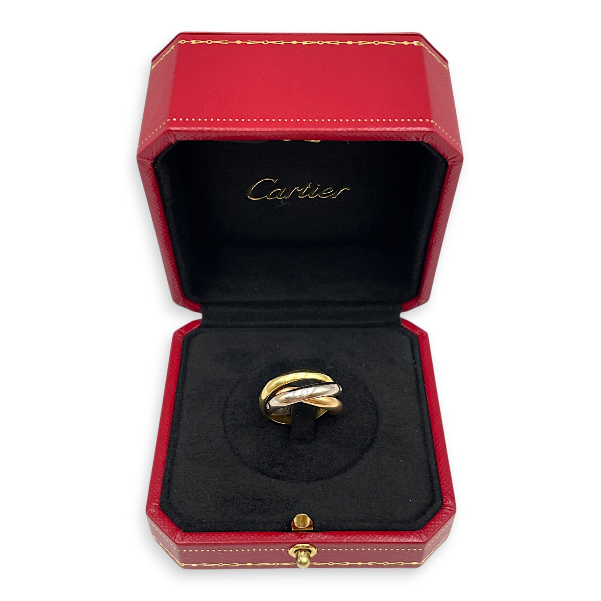 Trinity, Classic Model, 5 Diamonds 49 Ring in Yellow Gold, Rose Gold, White Gold Hardware CL2603-19900 3