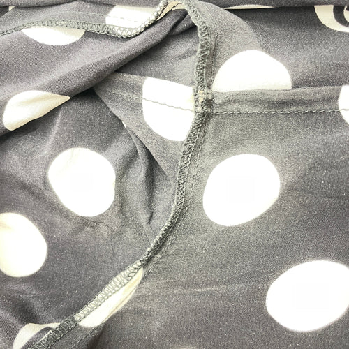 Polka Dot Print Midi Dress 38 Black Ready-To-Wear in Silk CL2603-19905 4