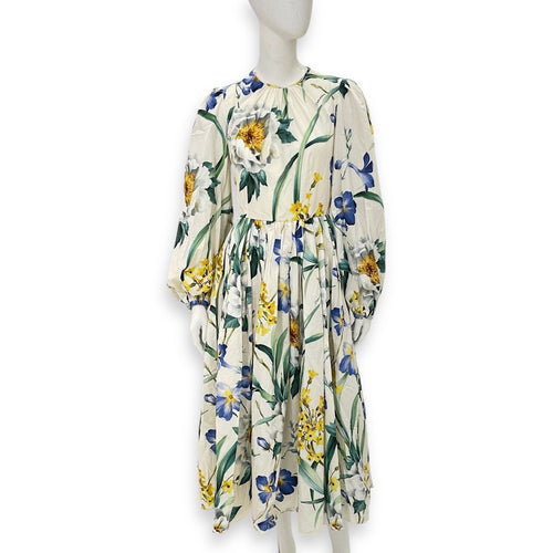 Floral Print Long Dress 38 Multi-colour Ready-To-Wear in Cotton CL2603-19906 1