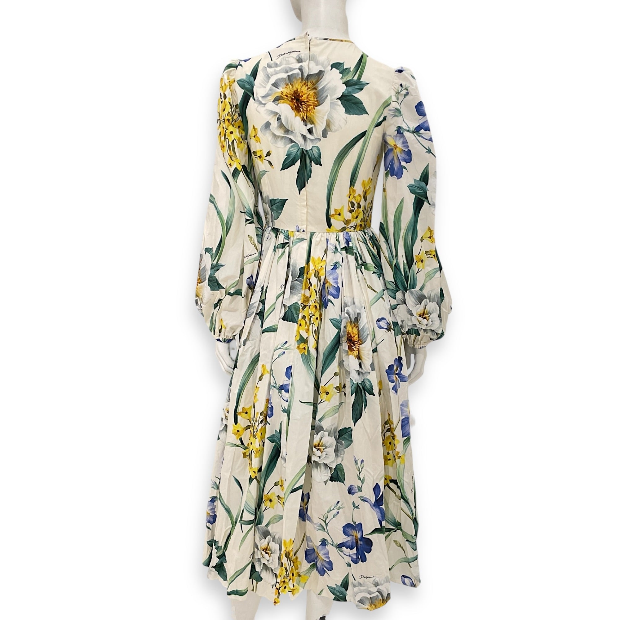 Floral Print Long Dress 38 Multi-colour Ready-To-Wear in Cotton CL2603-19906 2