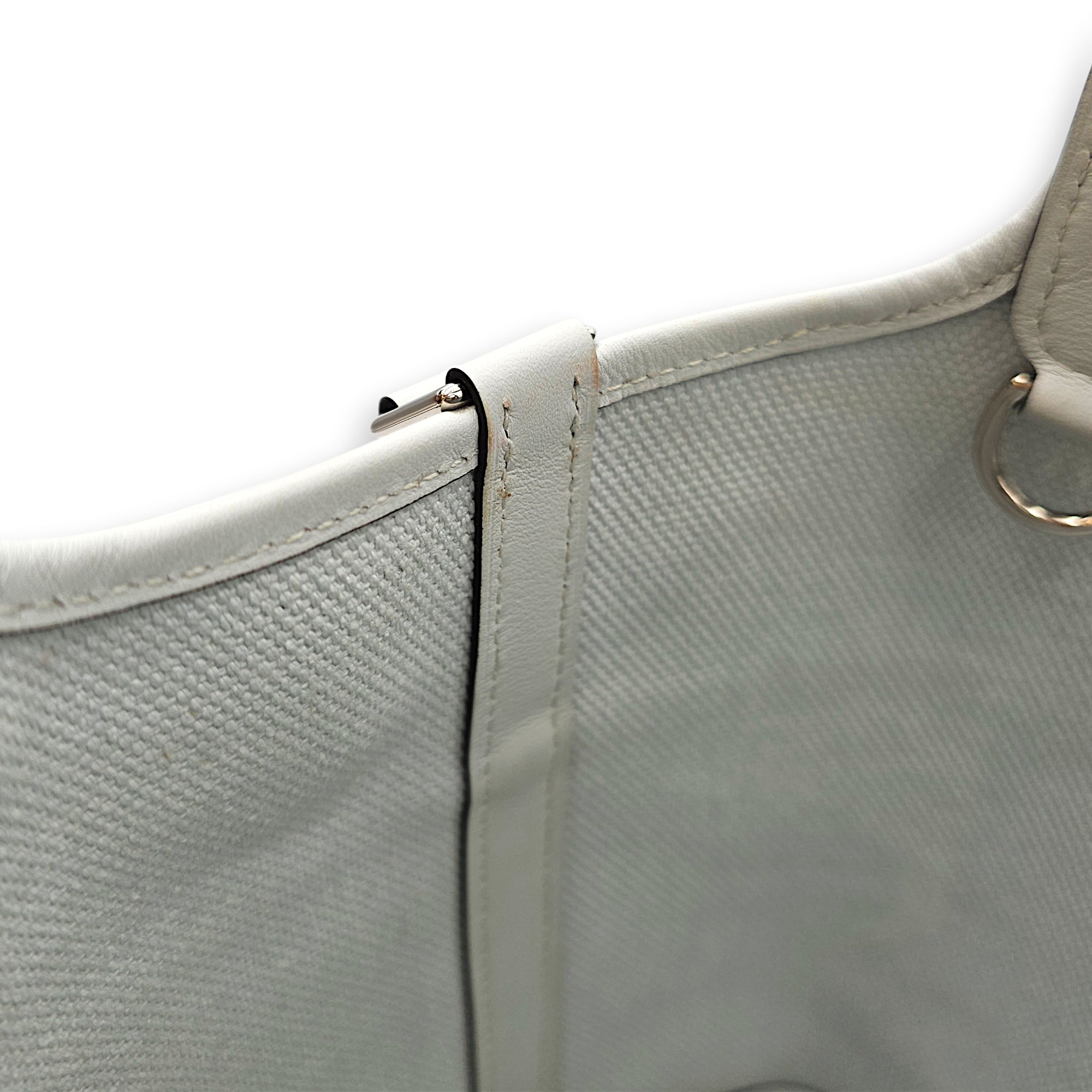 Picotin Pocket 18 Gris platine in Swift/Toile Palladium hardware