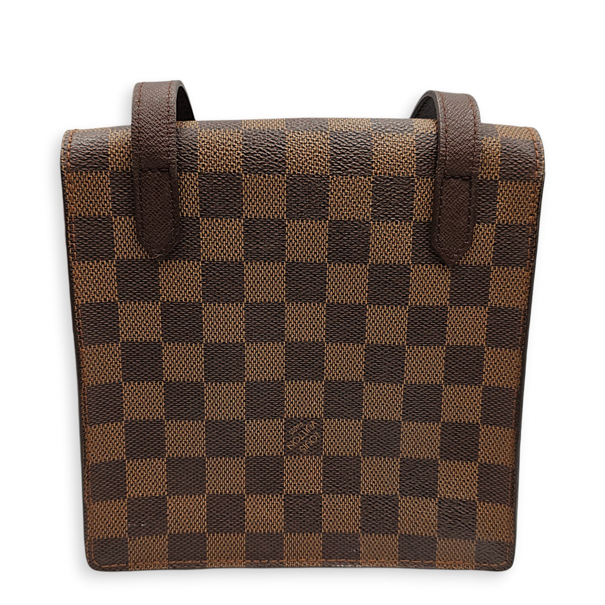 Damier Ebene Pimlico Brown Shoulder Bag in Canvas Gold hardware CL2603-19913 2
