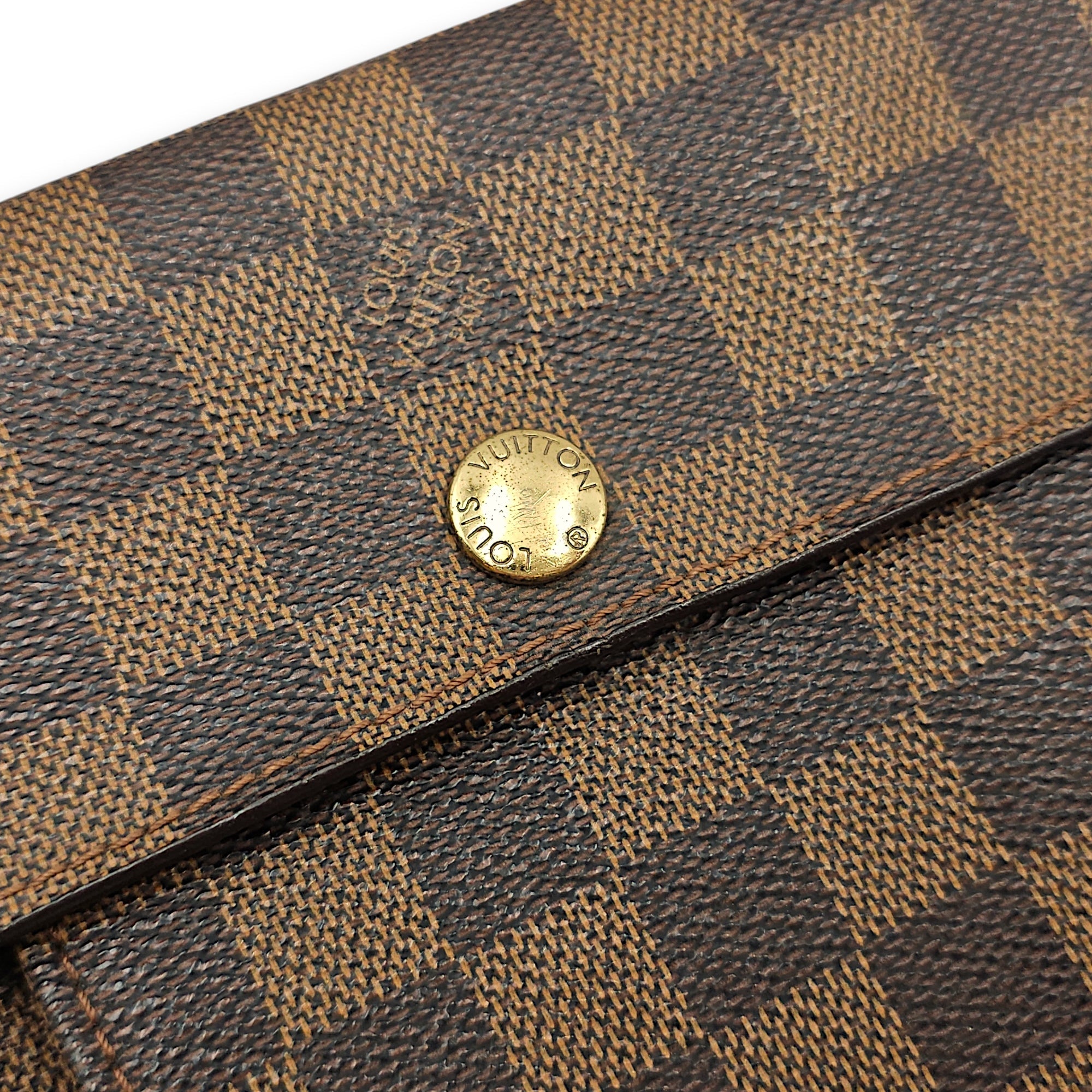 Damier Ebene Pimlico Brown Shoulder Bag in Canvas Gold hardware CL2603-19913 8