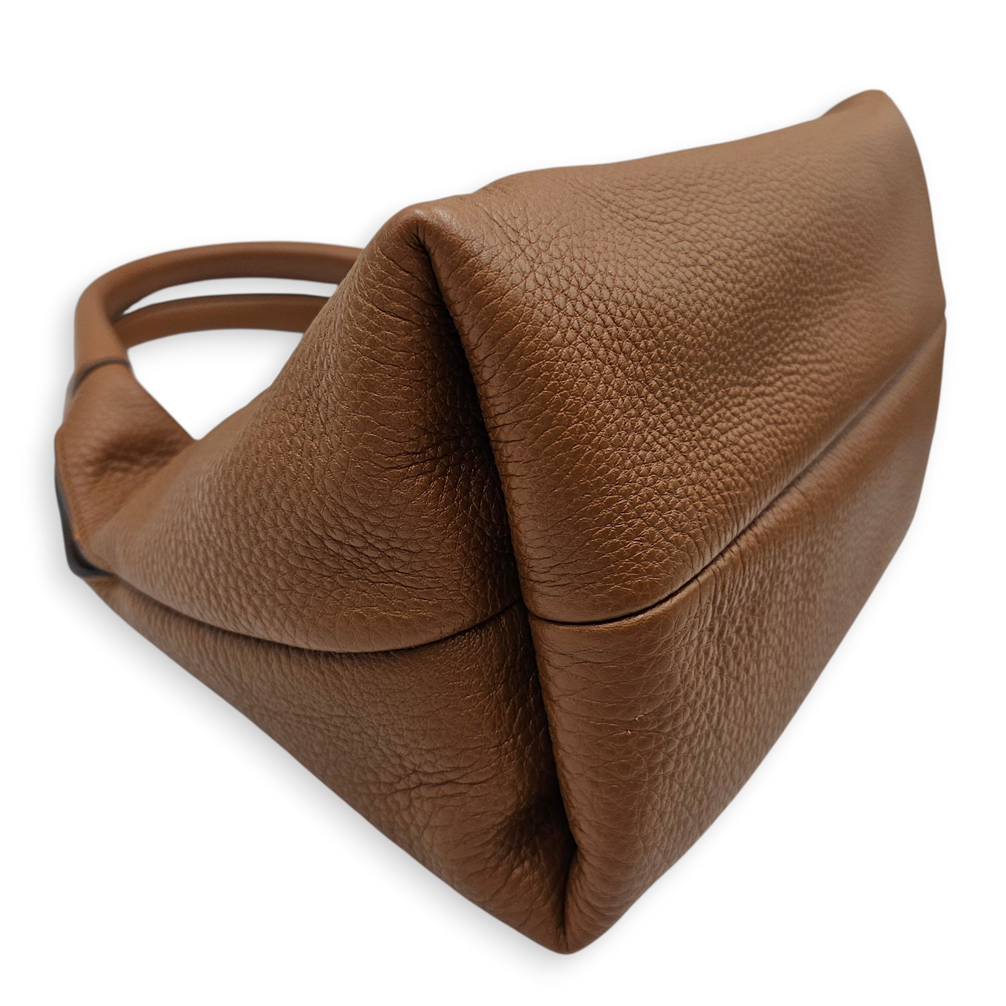 Softbit Medium Brown Shoulder Bag in Calfskin Gold hardware CL2603-19919 7