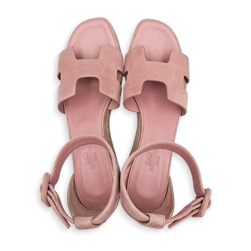 Elda 38 Pink Espadrille in Suede Leather CL2603-19934 1