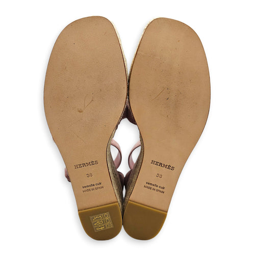 Elda 38 Pink Espadrille in Suede Leather CL2603-19934 3