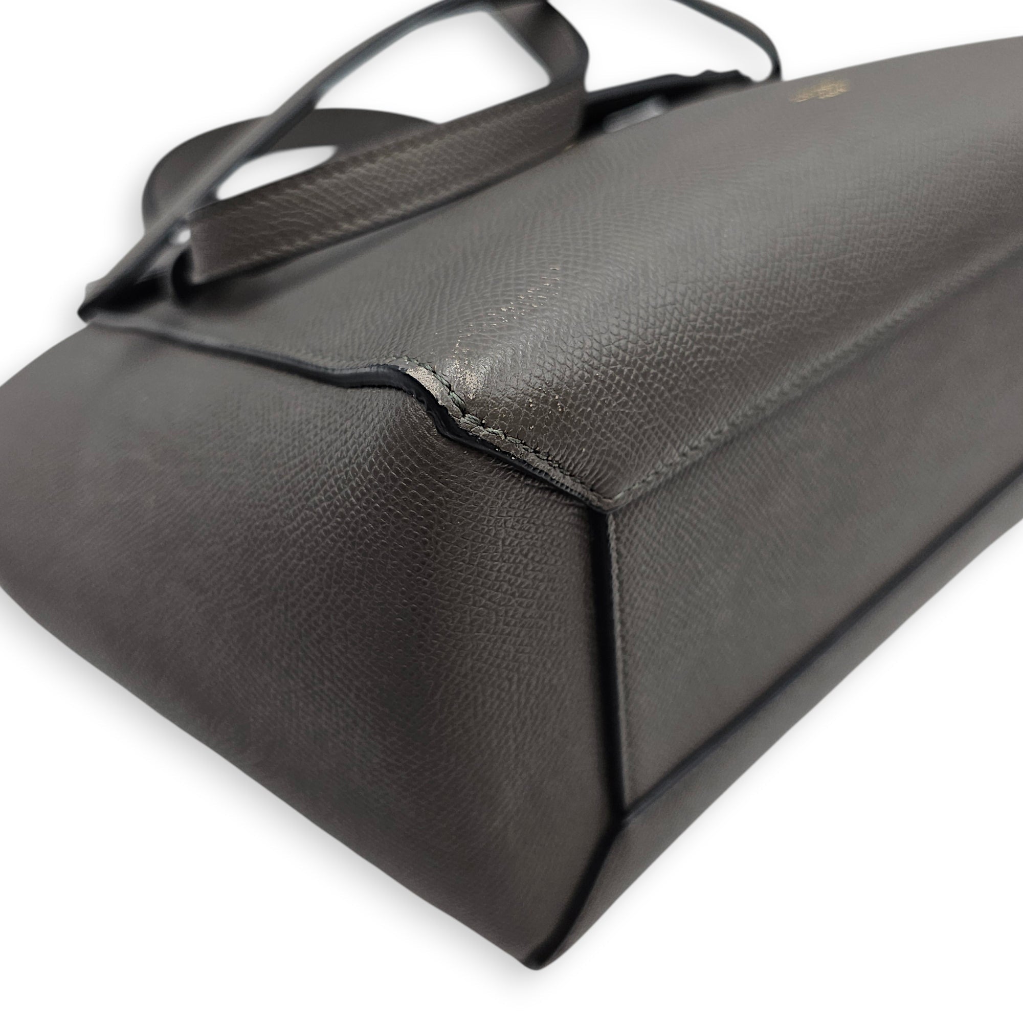 Belt Micro Grey Shoulder Bag in Calfskin Gold hardware CL2603-19942 10