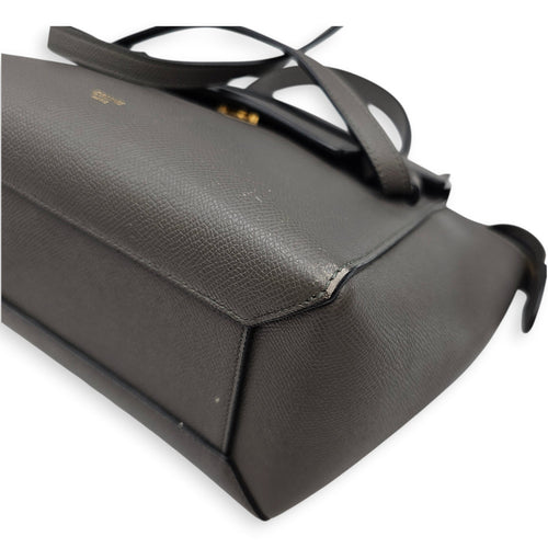 Belt Micro Grey Shoulder Bag in Calfskin Gold hardware CL2603-19942 11