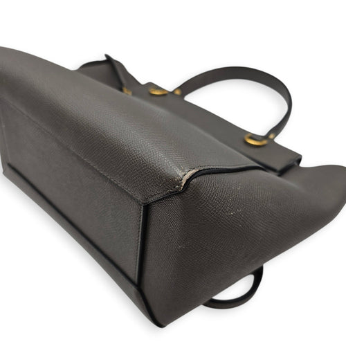 Belt Micro Grey Shoulder Bag in Calfskin Gold hardware CL2603-19942 12