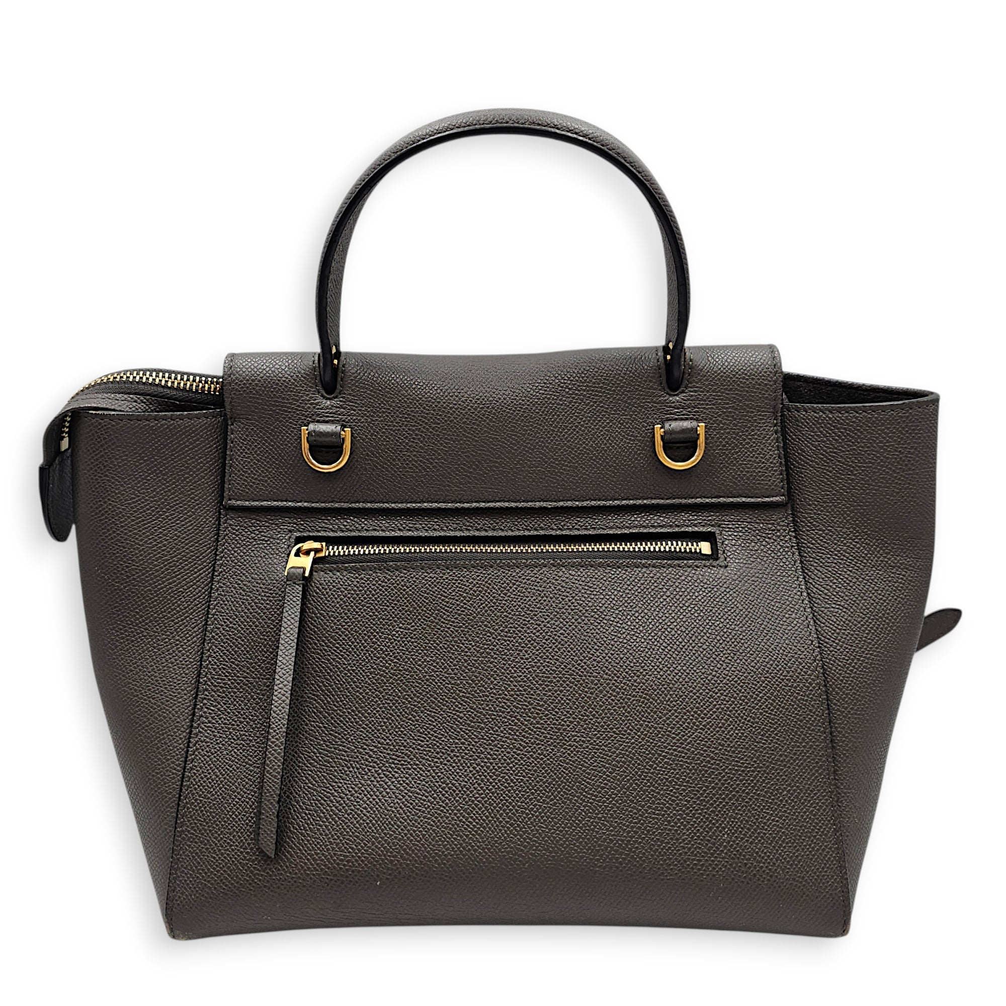 Belt Micro Grey Shoulder Bag in Calfskin Gold hardware CL2603-19942 2