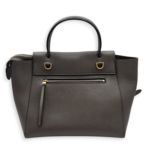 Belt Micro Grey Shoulder Bag in Calfskin Gold hardware CL2603-19942 2