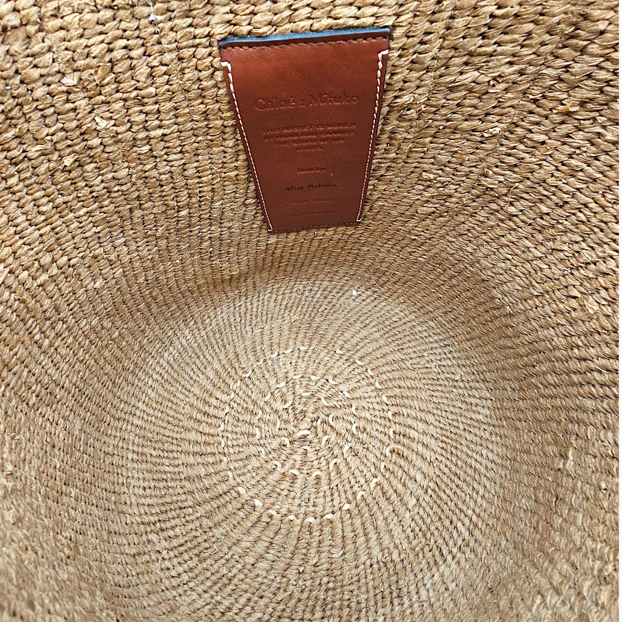 Woody Basket Large Brown Shoulder Bag in Raffia CL2603-19943 6