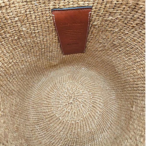 Woody Basket Large Brown Shoulder Bag in Raffia CL2603-19943 6