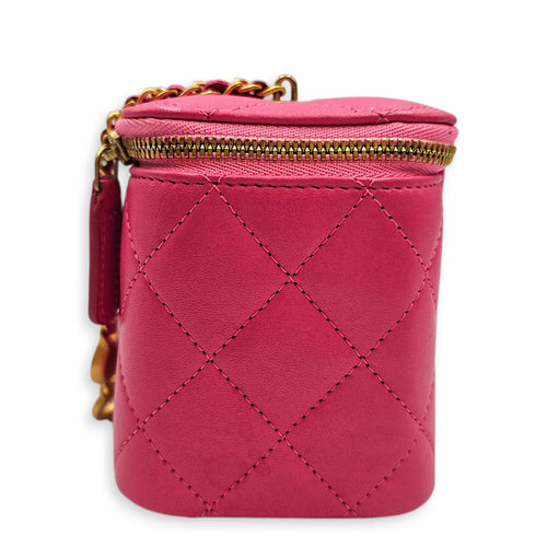 Vanity Case Pink Crossbody Bag in Lambskin Gold hardware CL2603-19945 4
