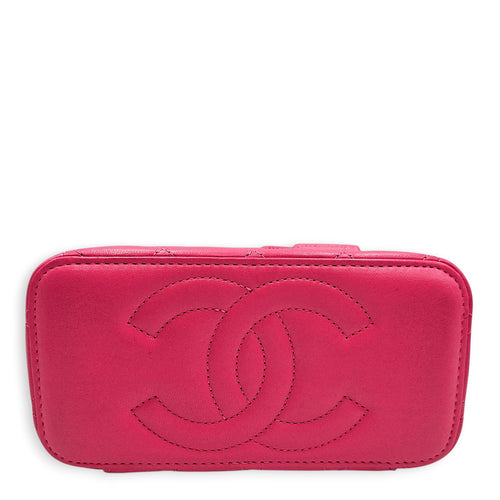 Vanity Case Pink Crossbody Bag in Lambskin Gold hardware CL2603-19945 5