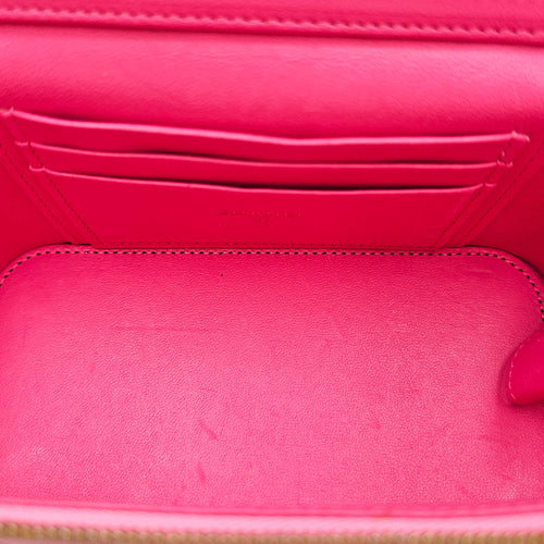 Vanity Case Pink Crossbody Bag in Lambskin Gold hardware CL2603-19945 8