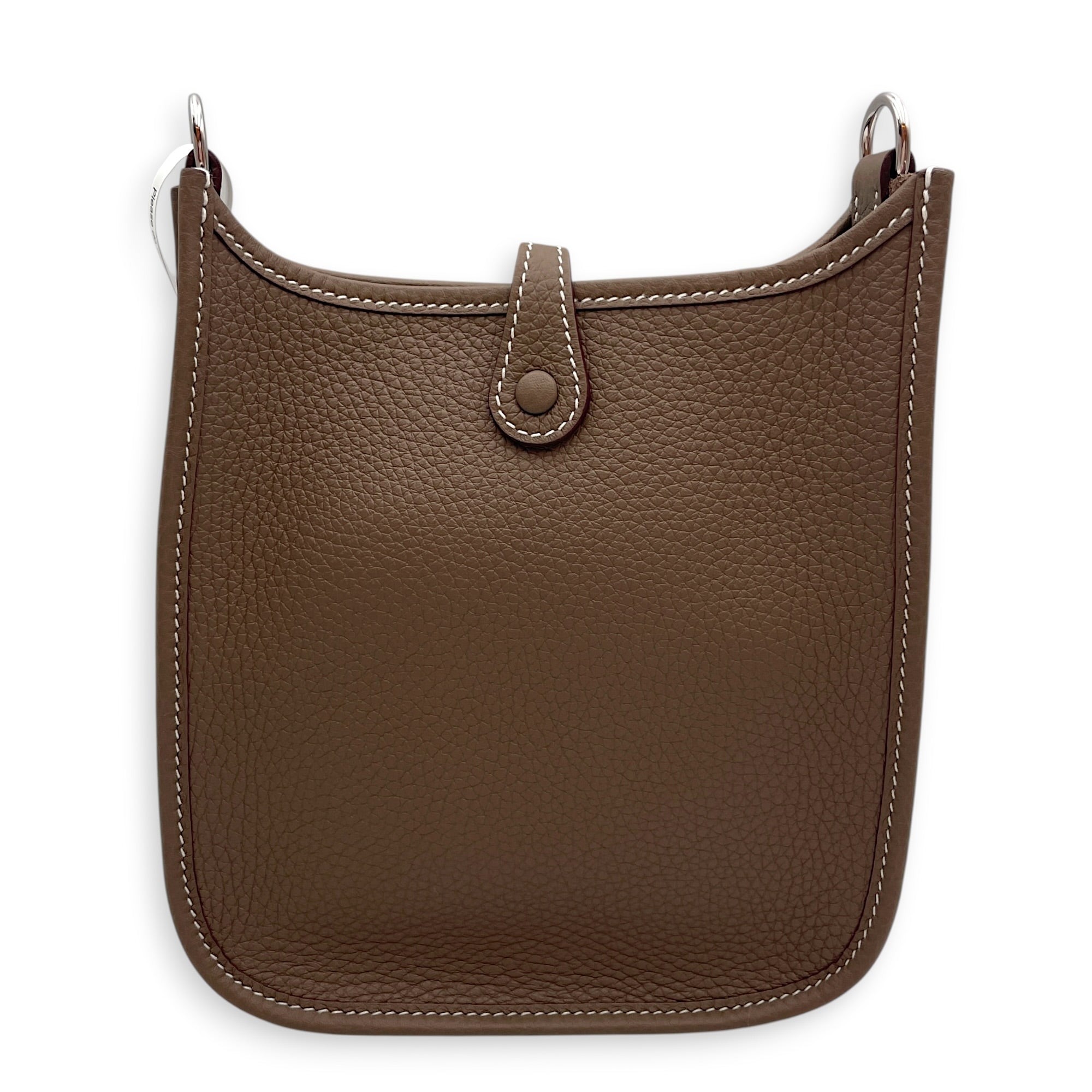 Evelyne Mini Etoupe in Clemence Palladium hardware CL2603-19959 2