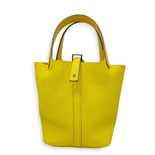 Picotin Touch 18 Lime/Mimosa in Matte Alligator/Clemence Palladium hardware CL2603-19981 1