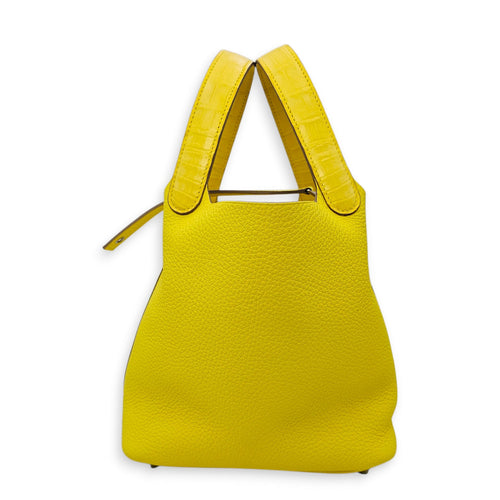Picotin Touch 18 Lime/Mimosa in Matte Alligator/Clemence Palladium hardware CL2603-19981 7