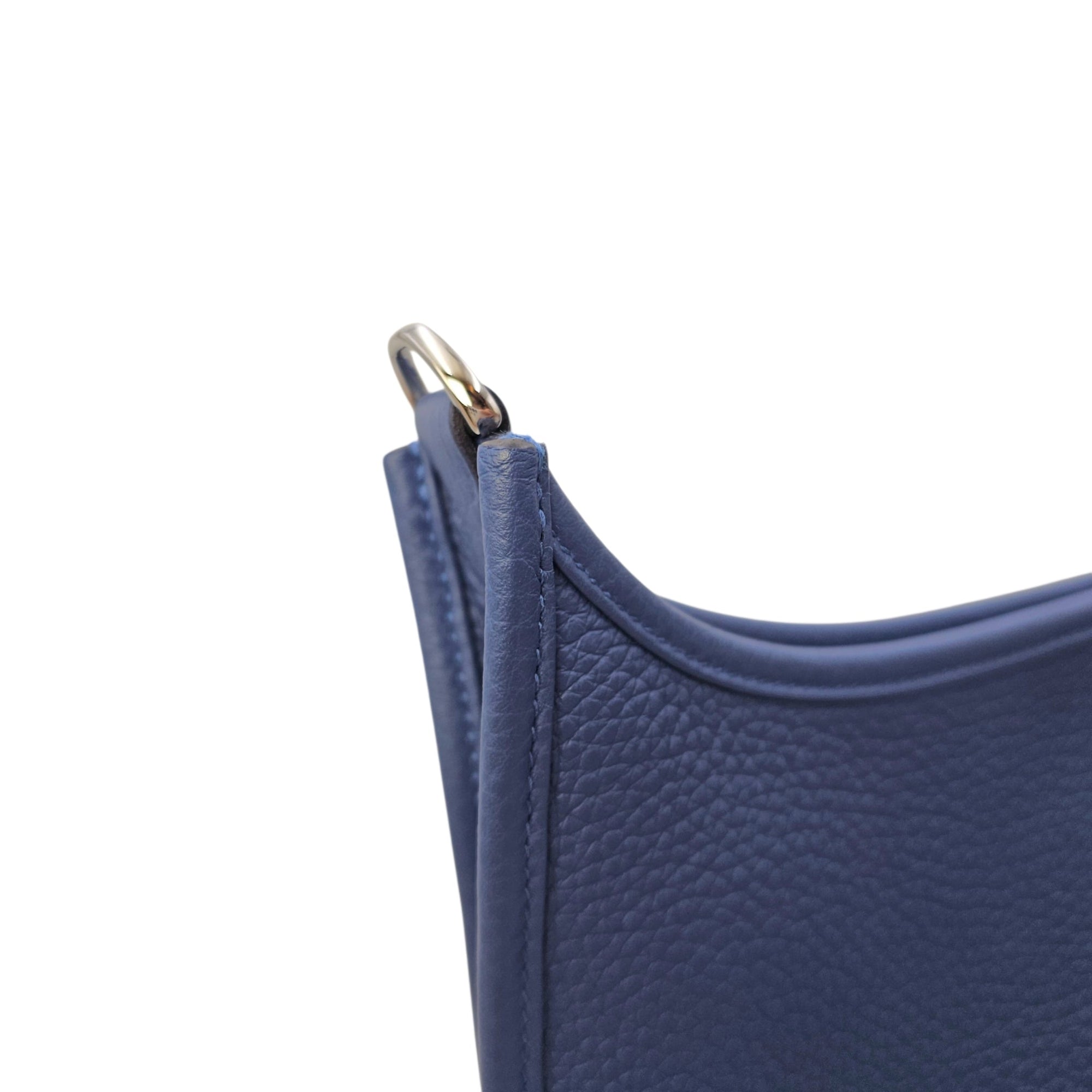 Evelyne III PM Blue Tie in Clemence Palladium hardware CL2603-19982 8