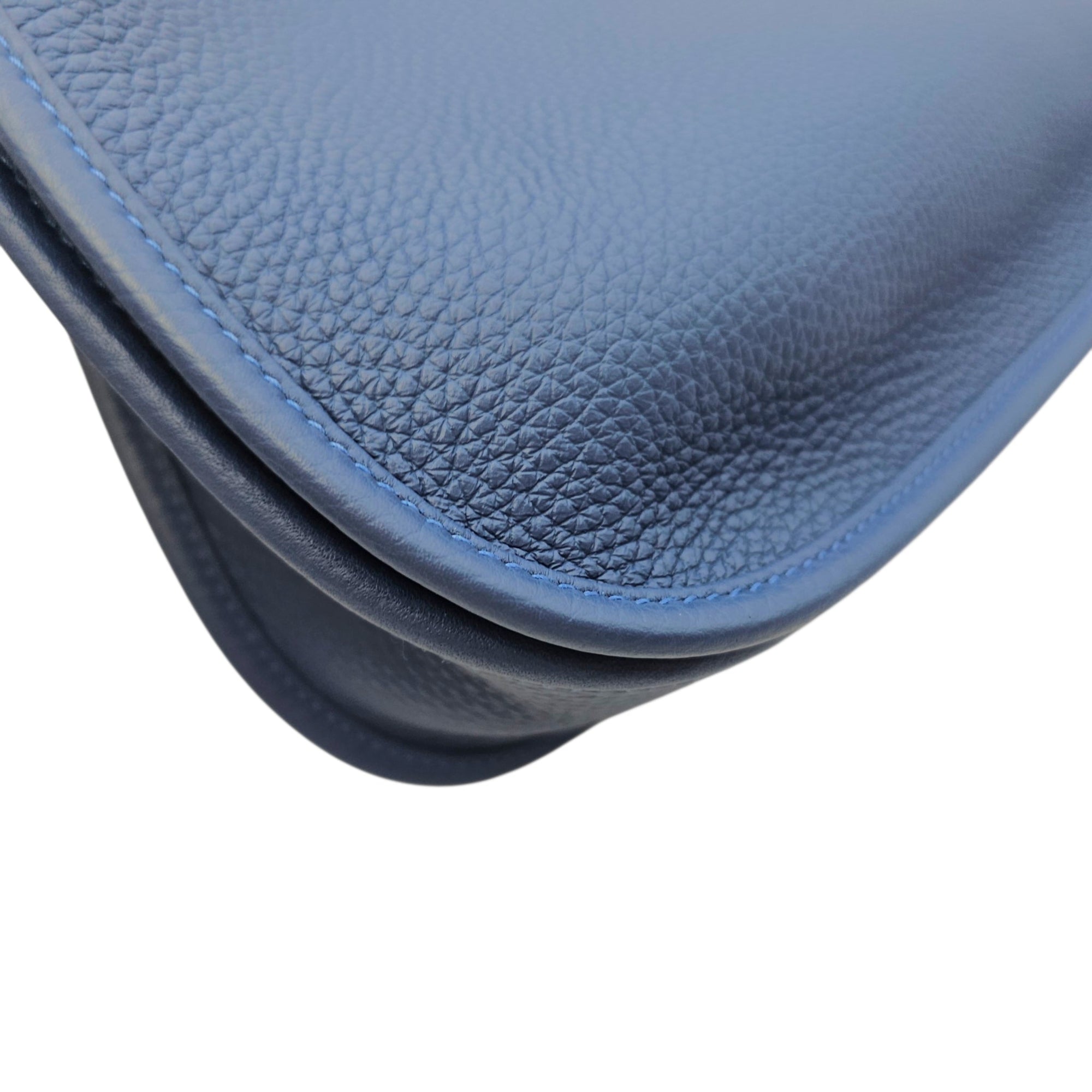 Evelyne III PM Blue Tie in Clemence Palladium hardware CL2603-19982 9