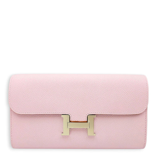 Constance To Go Mauve Pale Wallet in Epsom Palladium hardware