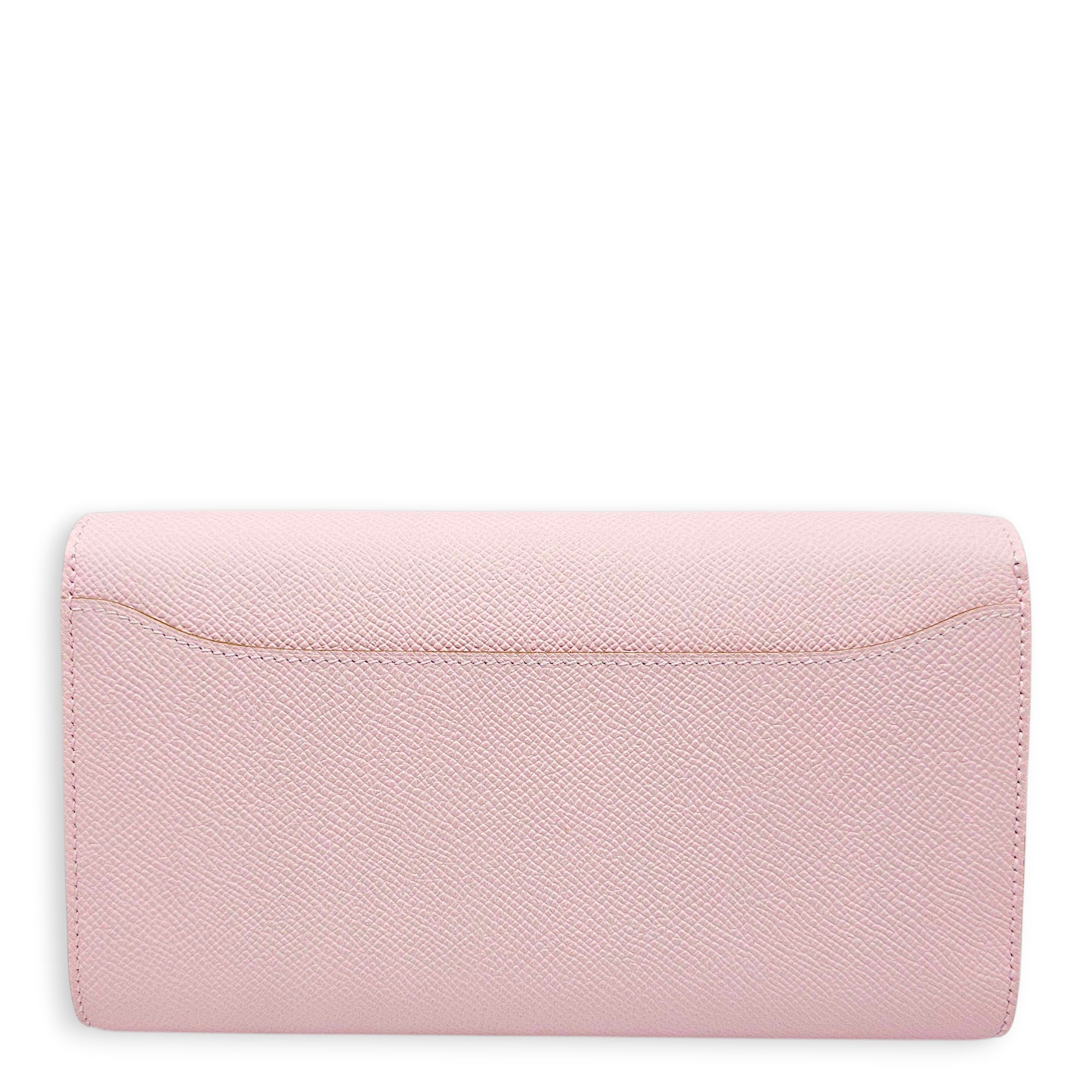 Constance To Go Mauve Pale Wallet in Epsom Palladium hardware