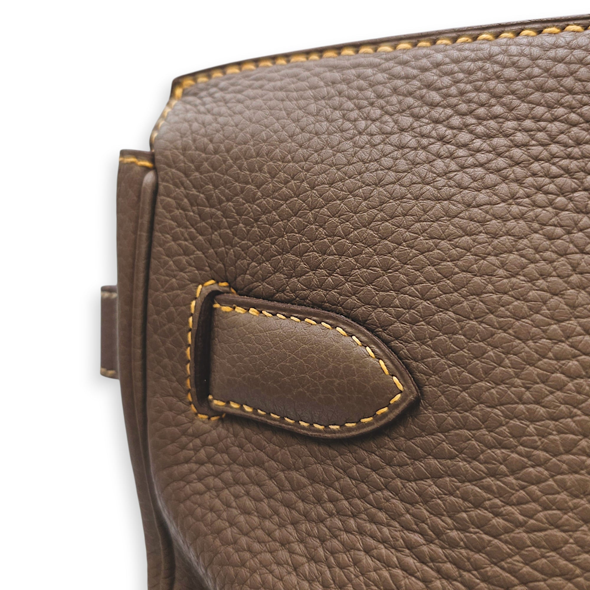 Shoulder Birkin 42 Etoupe in Clemence Palladium hardware CL2603-20002 10