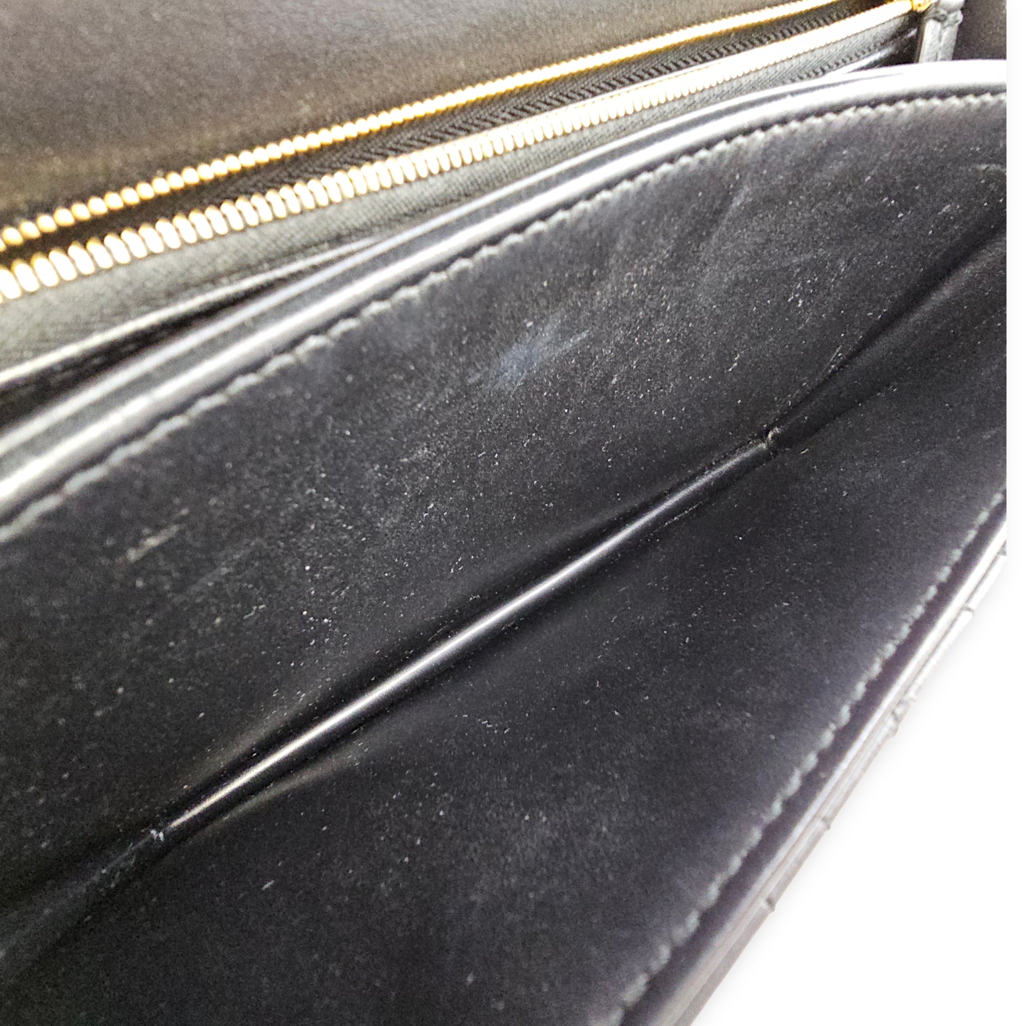 Mini Dior Top Handle Black Shoulder Bag in Lambskin Gold hardware