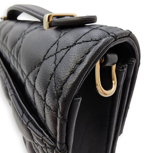 Top Handle Bag Mini Black in Lambskin Gold hardware CL2603-20005 14