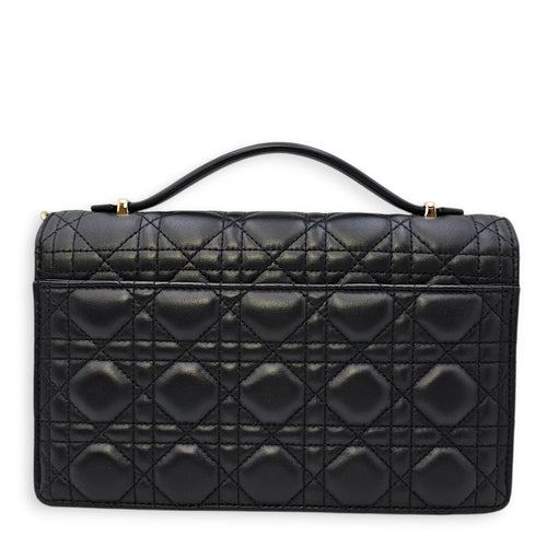 Top Handle Bag Mini Black in Lambskin Gold hardware CL2603-20005 2