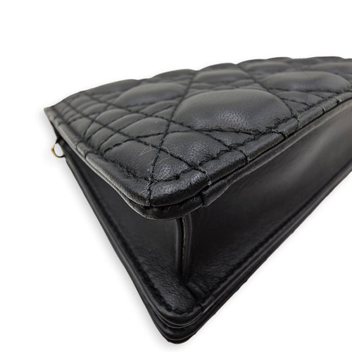 Top Handle Bag Mini Black in Lambskin Gold hardware CL2603-20005 8