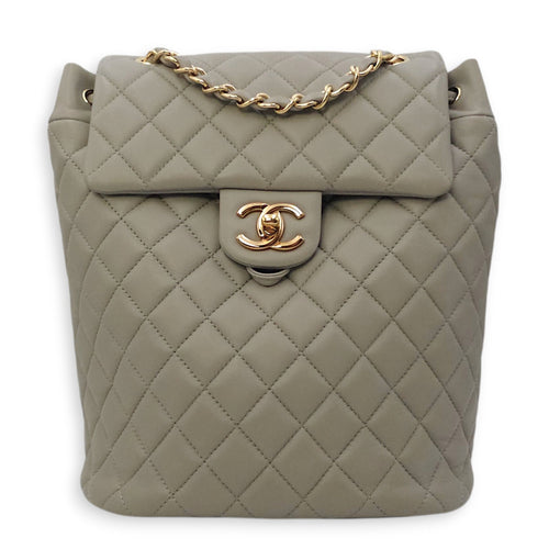 Urban Spirit Grey Backpack in Lambskin Gold hardware CL2603-20012 1