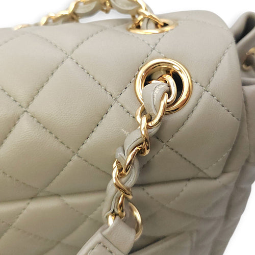 Urban Spirit Grey Backpack in Lambskin Gold hardware CL2603-20012 15