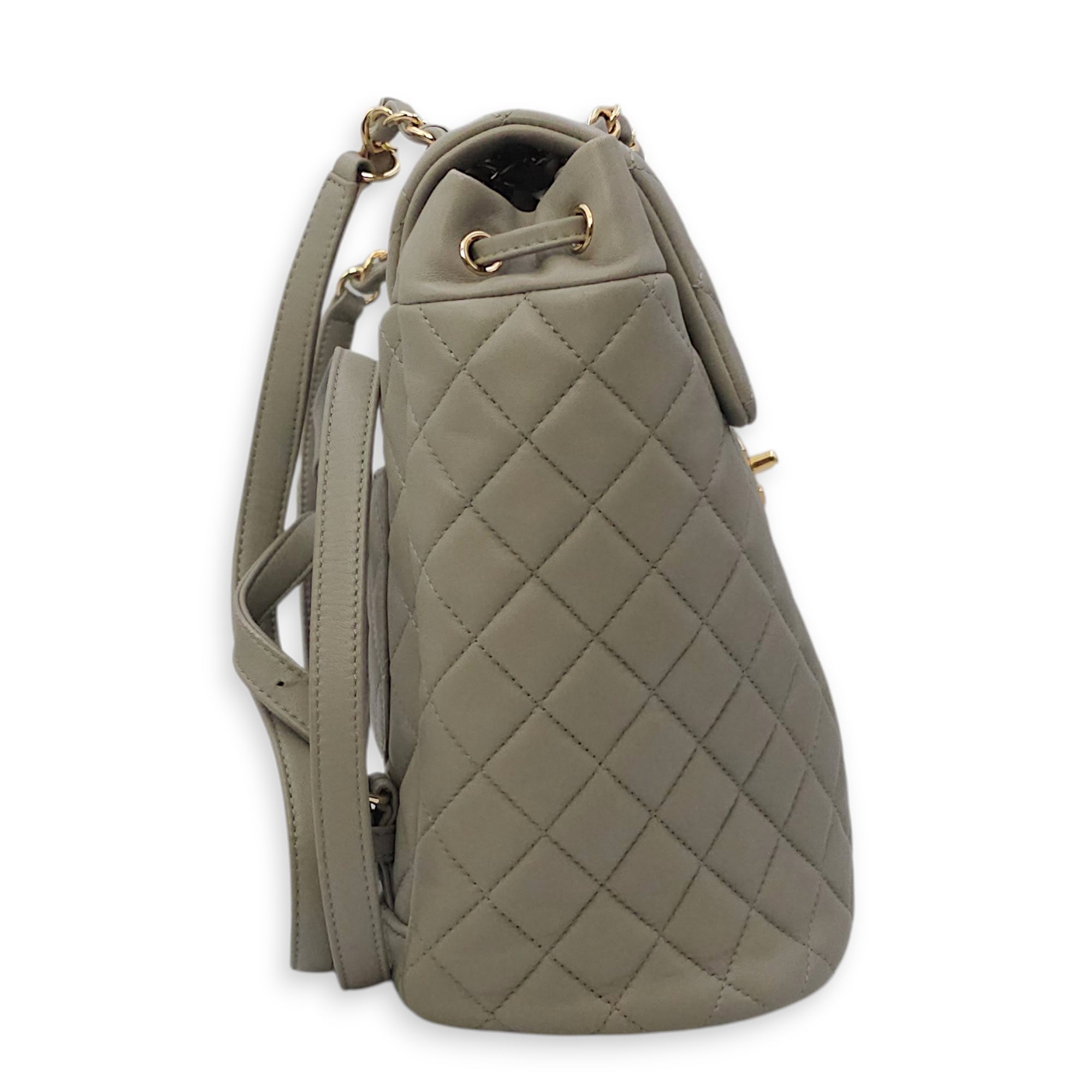 Urban Spirit Grey Backpack in Lambskin Gold hardware CL2603-20012 3