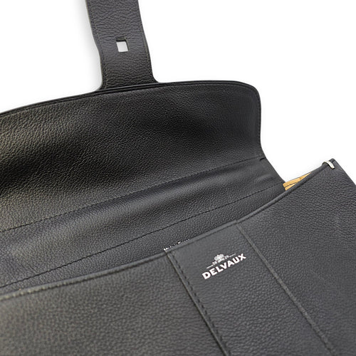 Brilliant Sellier MM Black Top Handle Bag in Calfskin Silver hardware CL2603-20013 12