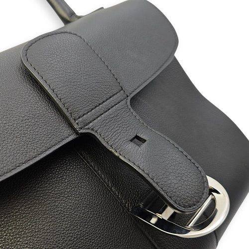 Brilliant Sellier MM Black Top Handle Bag in Calfskin Silver hardware CL2603-20013 13