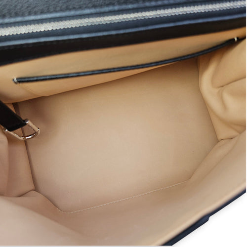 Brilliant Sellier MM Black Top Handle Bag in Calfskin Silver hardware CL2603-20013 6