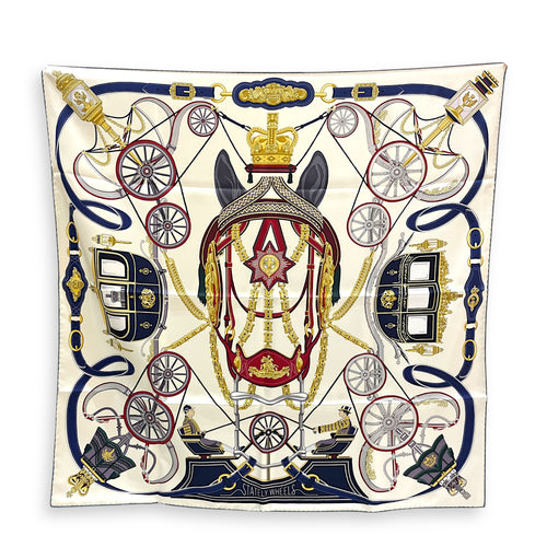 Stately Wheels 90 Blanc/Vert/Etoupe Scarf
