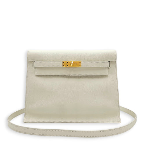 Kelly Danse Blanc in Evercolor Gold hardware