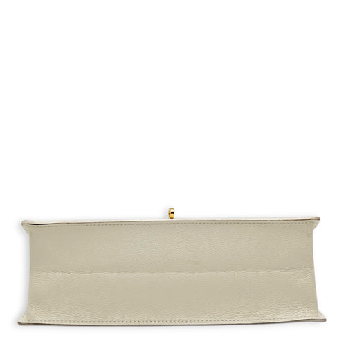 Kelly Danse Blanc in Evercolor Gold hardware