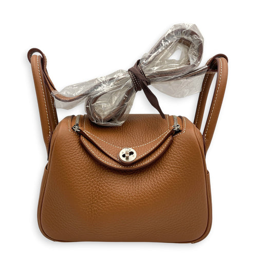 Lindy II Mini Gold in Clemence Palladium hardware CL2603-20072 3