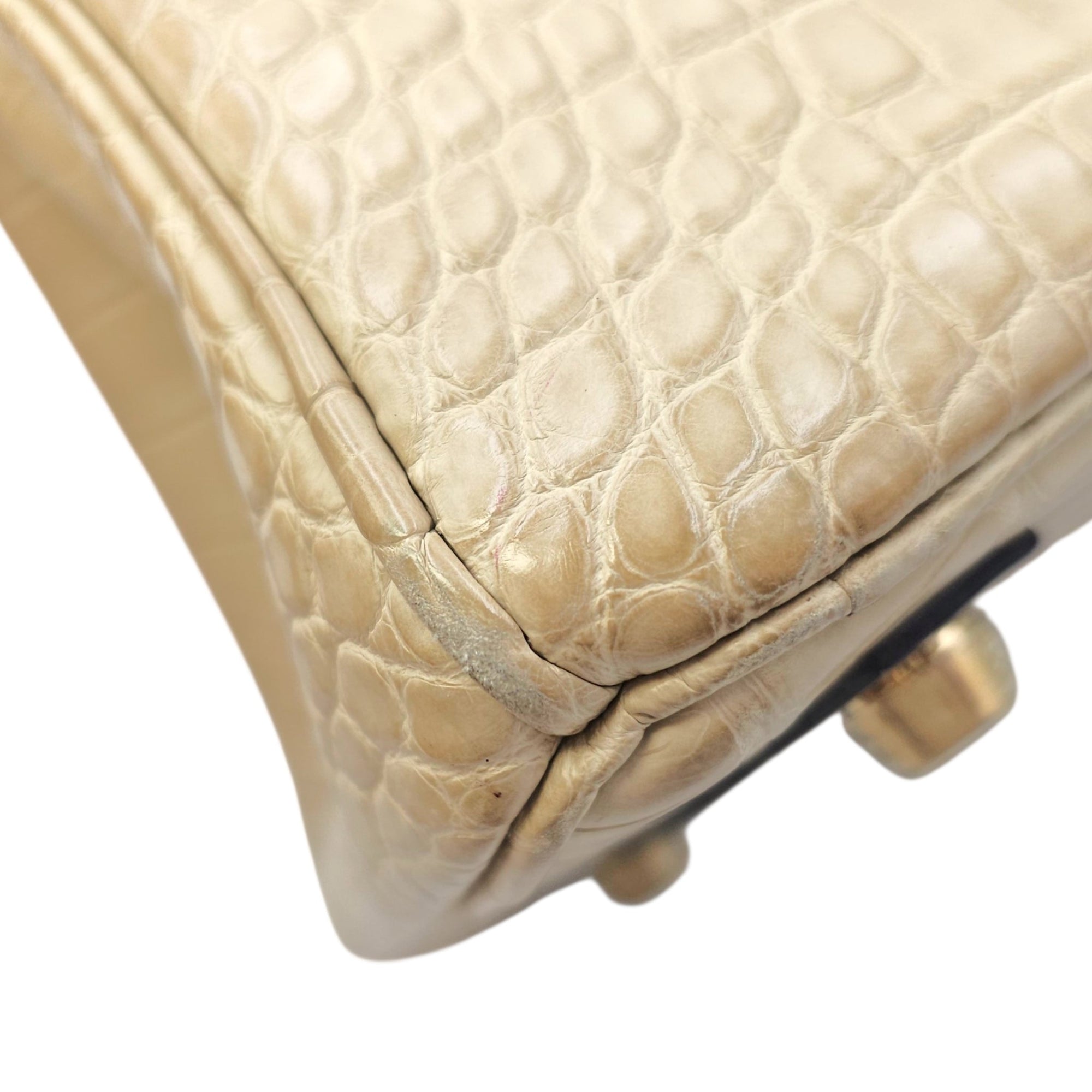 Birkin 25 Trench in Matte Alligator Gold hardware CL2603-20085 11